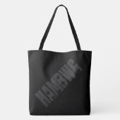 HAMbWG - Canvas tas - Black HAMbWG-Logo (Achterkant)