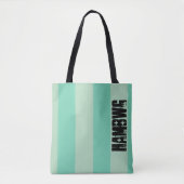 HAMbWG - Canvas tas - Bright Mint Stripe HAMbWG-Lo (Voorkant)