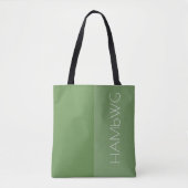 HAMbWG - Canvas tas-Jade/Jade w HAMbWG-Logo Tote Bag (Voorkant)