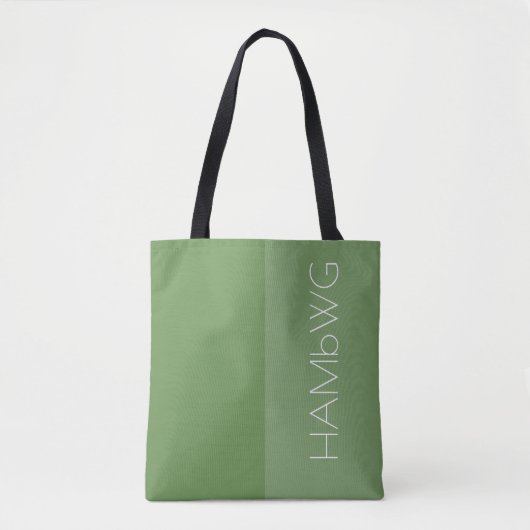 HAMbWG - Canvas tas-Jade/Jade w HAMbWG-Logo Tote Bag (Voorkant)