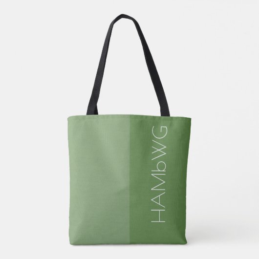 HAMbWG - Canvas tas-Jade/Jade w HAMbWG-Logo Tote Bag (Achterkant)