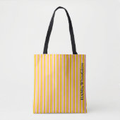 HAMbWG-Canvas tas - Klassieke Stripe geel (Voorkant)