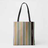 HAMbWG - Canvas tas - Neon Art Neuveau Stripes (Voorkant)