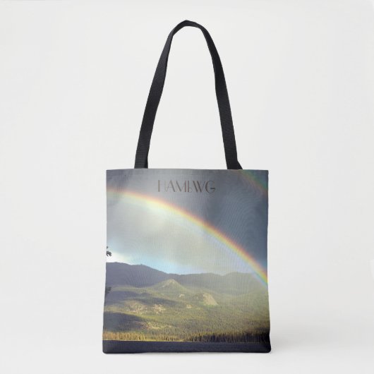 HAMbWG - Canvas tas - Regenboog (Voorkant)
