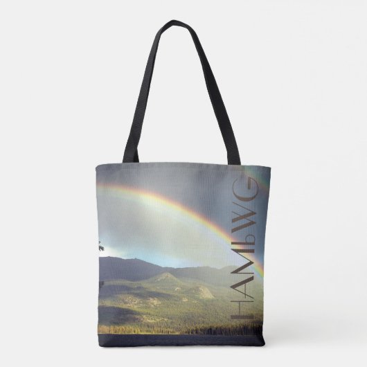 HAMbWG - Canvas tas - Regenboog (Achterkant)