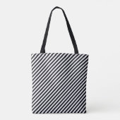 HAMbWG-Canvas tas - zwart/wit met anker (Achterkant)