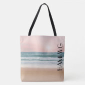 HAMbWG - Canvas tassen - Roze zonnebank aan de str (Voorkant)