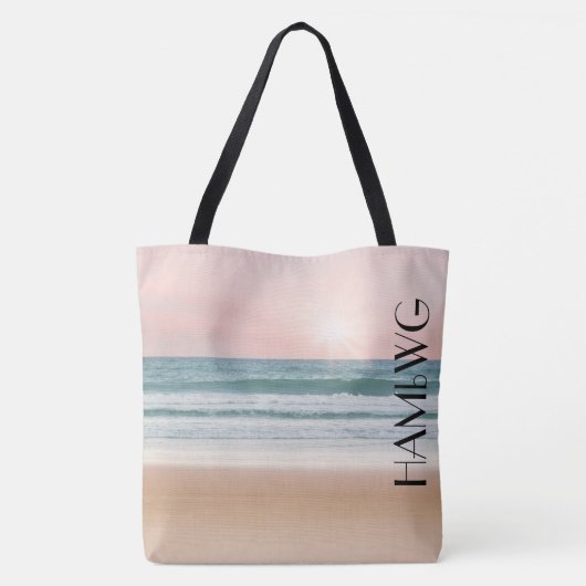 HAMbWG - Canvas tassen - Roze zonnebank aan de str (Achterkant)