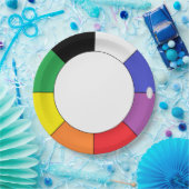 HAMbWG Colour Wheel Design Paper Dinner Bord (Feest)