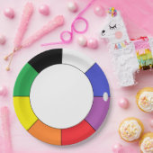 HAMbWG Colour Wheel Design Paper Dinner Bord (Feest)