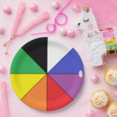 HAMbWG Colour Wheel Design Paper Dinner Bord (Feest)