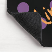 HAMbWG - Computer Mouse - Polka Dots on Black Muismat (Hoek)