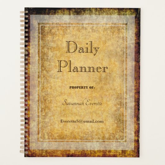 HAMbWG - Dagelijkse planner - Antiek (Voorkant)