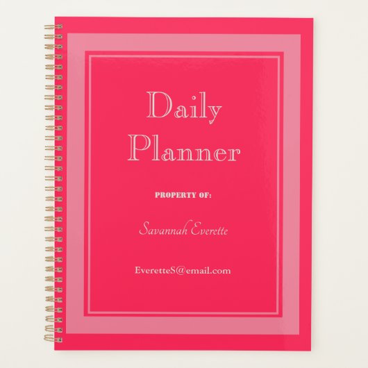 HAMbWG - Dagelijkse planner - Elke kleur (Voorkant)