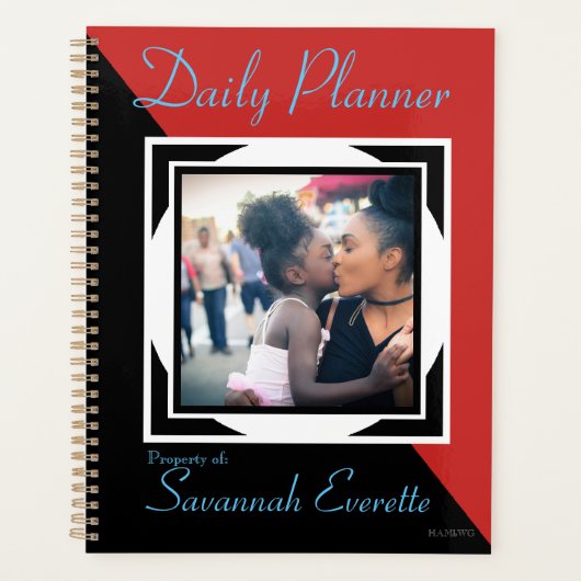 HAMbWG - Dagelijkse planner - Foto met kleur (Voorkant)