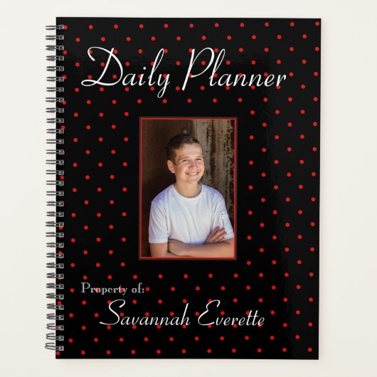 HAMbWG - Dagelijkse planner - Kleine polka-stippen (Voorkant)