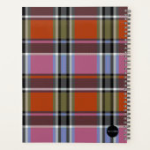 HAMbWG - Dagelijkse planner - Oranje/roze plaid (Achterkant)