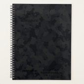 HAMbWG - Dagelijkse planner Zwart camouflage (Voorkant)