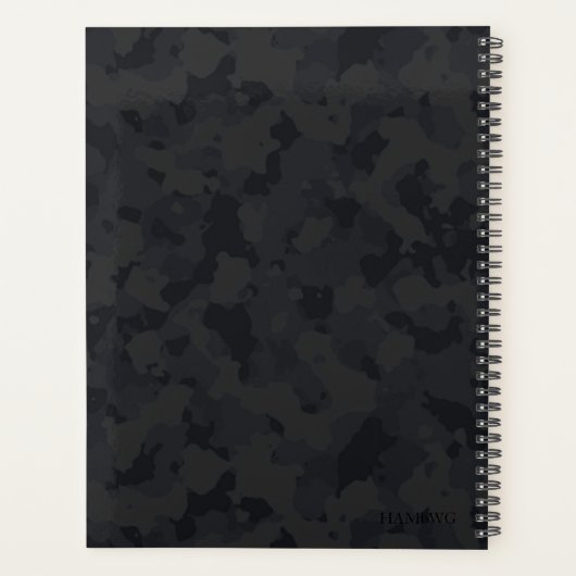 HAMbWG - Daily Planner Black Camoflage (Achterkant)