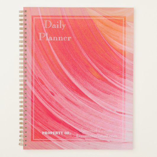 HAMbWG - Daily Planner - Peach Swirl (Voorkant)