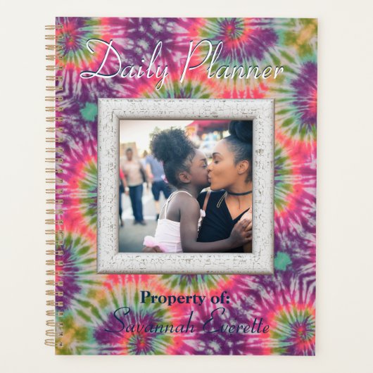 HAMbWG - Daily Planner - Tie Dye - Foto met kleur (Voorkant)