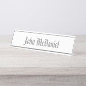 HAMbWG - Desk Name Bord - Elke kleur Bureau Naambordje (Voorkant)