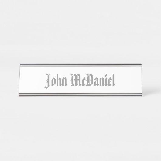 HAMbWG - Desk Name Bord - Elke kleur Bureau Naambordje (Voorkant)