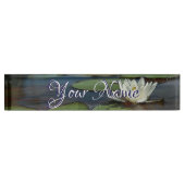 HAMbWG - Desk Name Bord - Water Lily Naambordje (Voorkant)