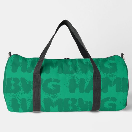 HAMbWG- Duffle Gym Bag, Groen Plunjezak (Voorkant)