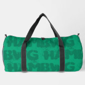 HAMbWG- Duffle Gym Bag, Groen Plunjezak (Achterkant)