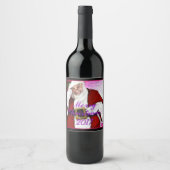 HAMbWG - Etiket voor wijnflessen - Santa Claus (Voorkant)