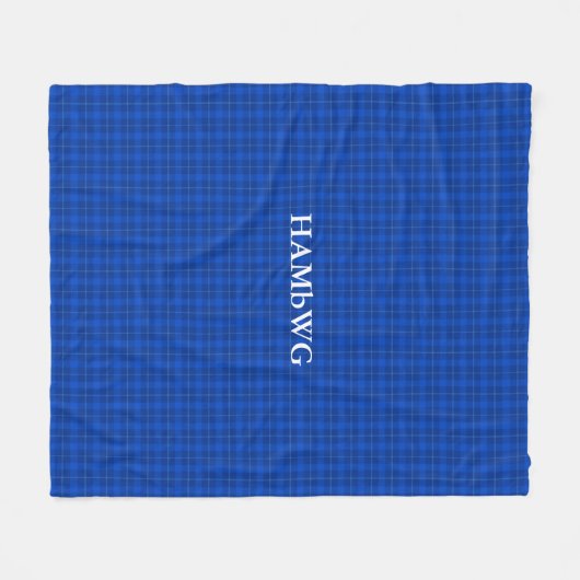 HAMbWG Fleece Blanket - Blue Pset (Voorkant (Horizontaal))