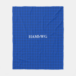 HAMbWG Fleece Blanket - Blue Pset Deken