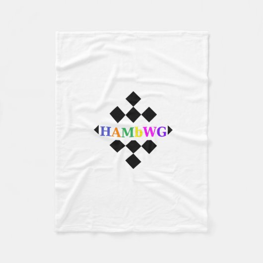 HAMbWG - Fleece Blanket - Checker w Logo (Voorkant)