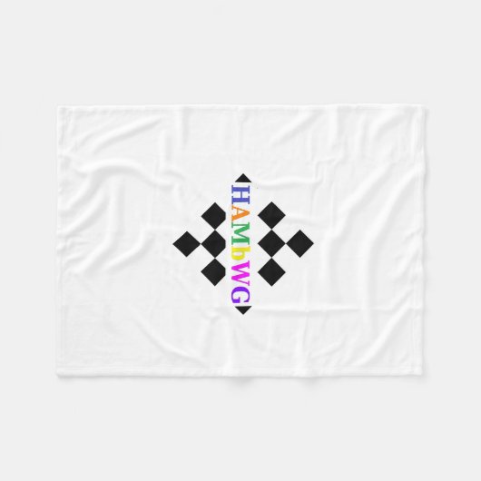 HAMbWG - Fleece Blanket - Checker w Logo Deken (Voorkant (Horizontaal))