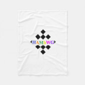 HAMbWG - Fleece Blanket - Checker w Logo Deken (Voorkant)