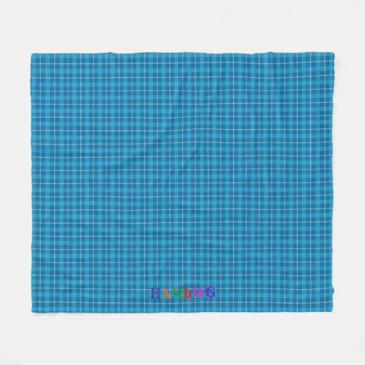 HAMbWG Fleece Blanket - L. Blue Pset (Voorkant (Horizontaal))