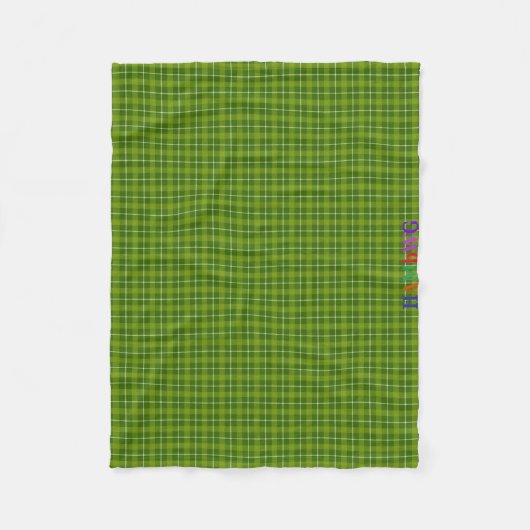 HAMbWG Fleece Blanket - L. Green Pset (Voorkant)