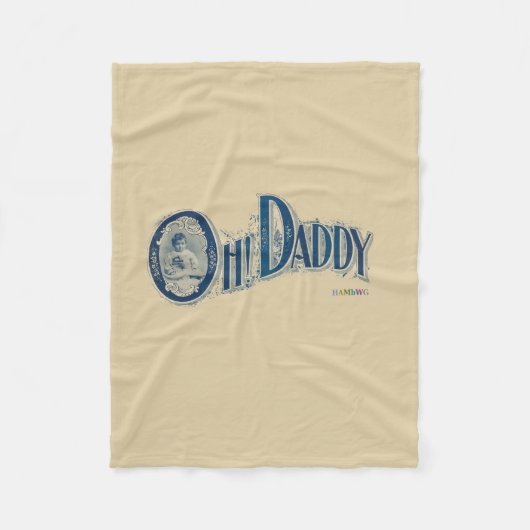 HAMbWG - Fleece Blanket - Oh papa! Deken (Voorkant)