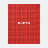 HAMbWG Fleece Blanket - Red Pset (Voorkant)
