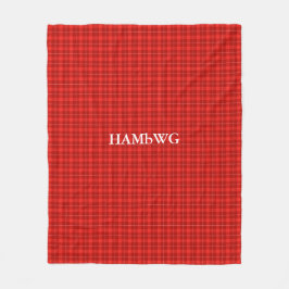 HAMbWG Fleece Blanket - Red Pset