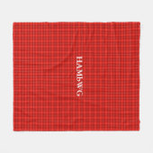 HAMbWG Fleece Blanket - Red Pset Deken (Voorkant (Horizontaal))