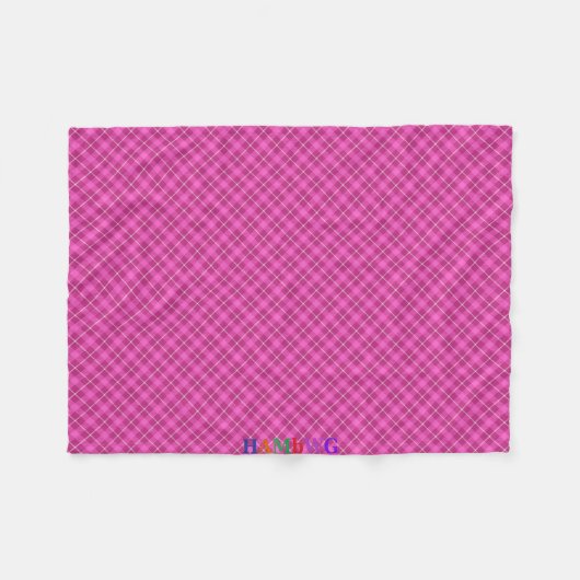HAMbWG Fleece Blanket - Roze speldenband (Voorkant (Horizontaal))