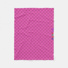 HAMbWG Fleece Blanket - Roze speldenband Deken