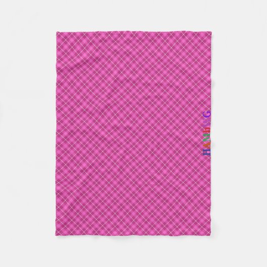 HAMbWG Fleece Blanket - Roze speldenband Deken (Voorkant)