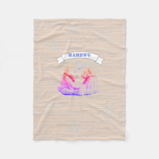 HAMbWG - Fleece Blanket - Teddy Bear Deken (Voorkant)