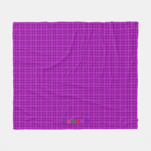 HAMbWG Fleece Blanket - Violet Pset (Voorkant (Horizontaal))