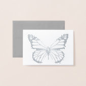HAMbWG - Folie Kaart - Butterfly Mini Note Kaart (Voorkant met envelop)
