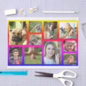 HAMbWG - Foto-collage met regenboogframing Tissuepapier (Craft)