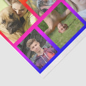 HAMbWG - Foto-collage met regenboogframing Tissuepapier (Detail)